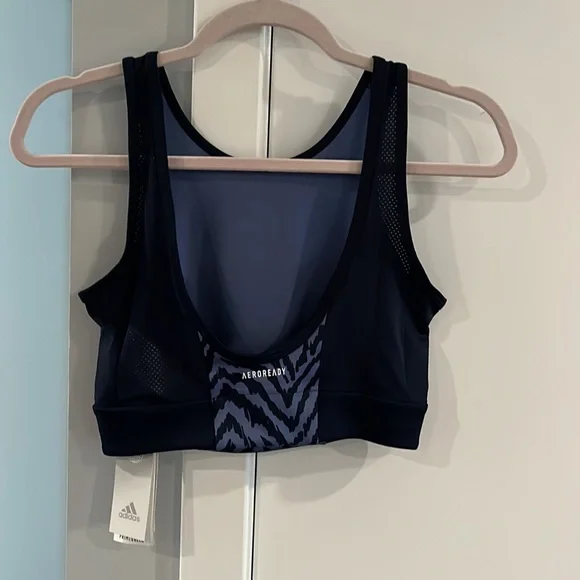 XS, Adidas, Zebra Crop Top - Picture 2 of 2